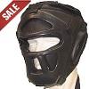 FIGHTERS - Kopfschutz mit Gitter / Double Protect / Schwarz / Small