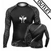 FIGHTERS - Rash Guard / Tribal / Schwarz / Large