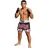 FIGHTERS - Shorts de Muay Thai / Noir-Blanc