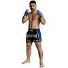 FIGHTERS - Shorts de boxe thai / Elite Pro Muay Thai / Noir-Bleu