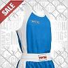 Top Ten - Men Boxing Shirt / Blau-Weiss