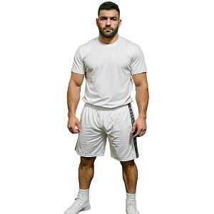 FIGHT-FIT - Shorts de fitness / Blanc / Medium