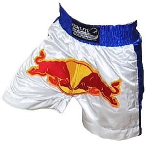 FIGHTERS - Muay Thai Shorts / Bulls / Weiss-Blau / XXL