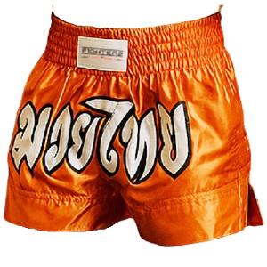 FIGHTERS - Shorts de Muay Thai / Orange / Large