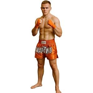 FIGHTERS - Shorts de Muay Thai / Orange / Large