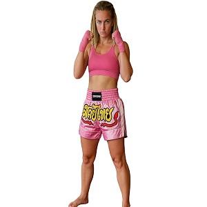 FIGHTERS - Shorts de Muay Thai / Rose / Large