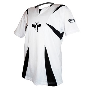 FIGHTERS - Camicia da kickboxing / Competition / Bianco / Small