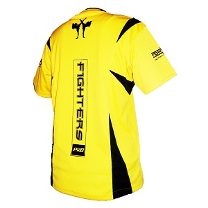 FIGHTERS - Kick-Boxing Shirt / Competition / Yellow / Medium