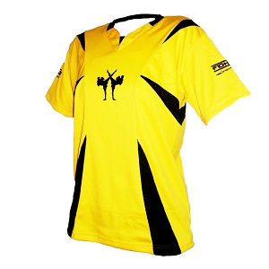 FIGHTERS - Kick-Boxing Shirt / Competition / Yellow / Medium