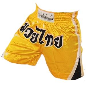 FIGHT-FIT - Muay Thai Shorts / Gelb / Large