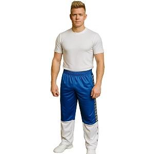 FIGHT-FIT - Pantalones de entrenamiento / Blu-Bianco / Large
