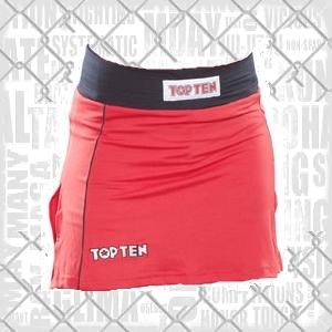 Top Ten - Jupe de boxe pour femme / Rouge-Noir / Medium